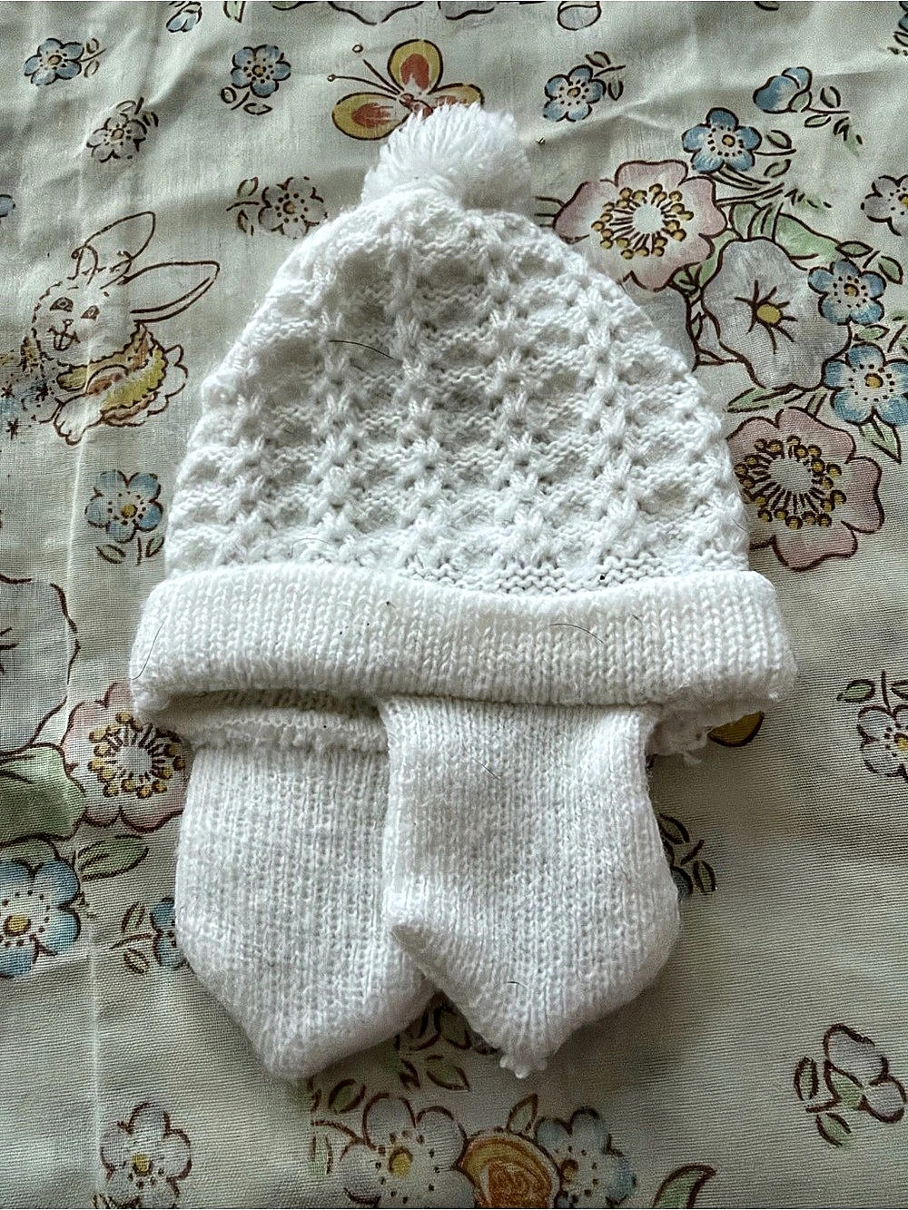 CPK White Knit Hat